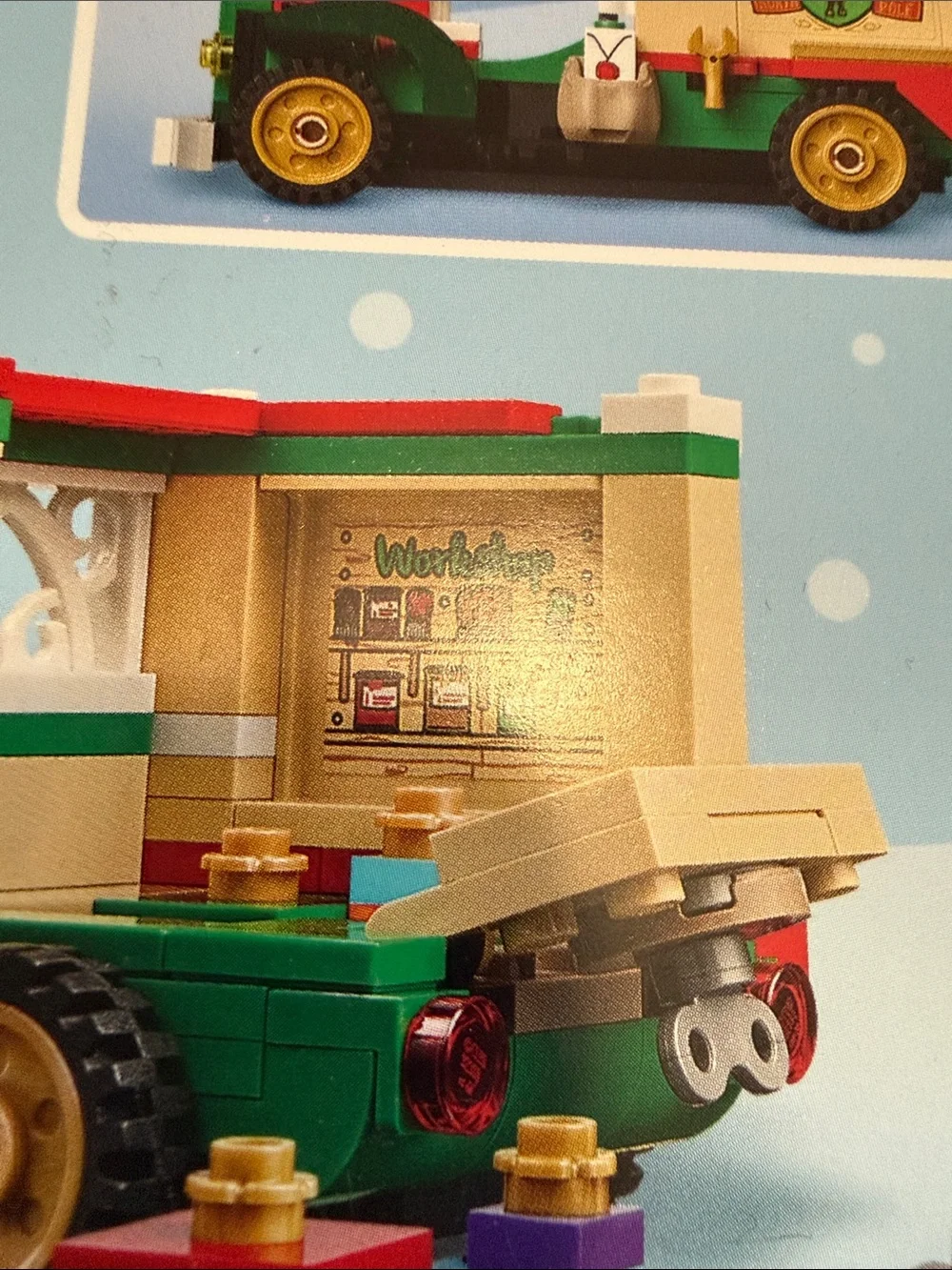 Lego Holiday Delivery Truck Set - Green, Red, Gold